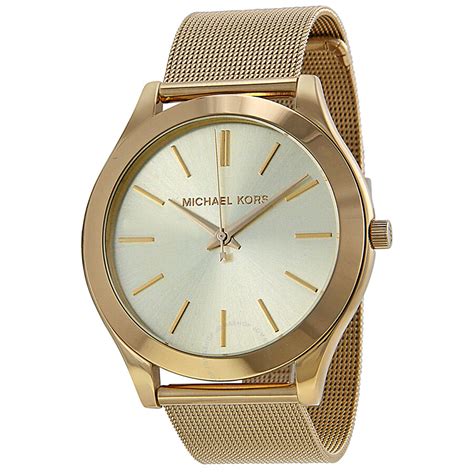 michael kors slim runway strap watch|Michael Kors oversized runway watch.